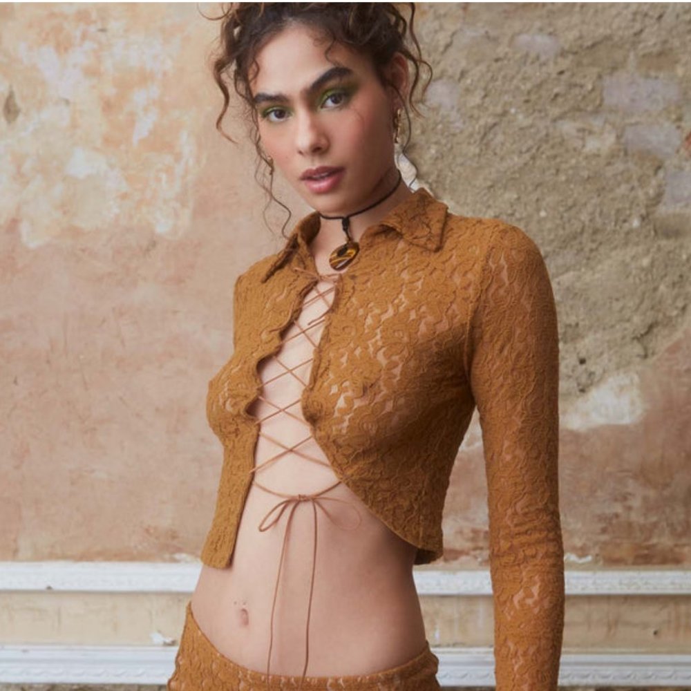 Jaded London Coyote Lace Shirt